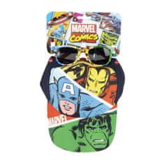 Grooters Dětská kšiltovka a sluneční brýle Avengers - Set