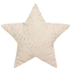 Atmosphera Dekorační polštář ve tvaru hvězdy, béžový, bavlna, 28 x 45 cm