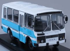 Start Scale Models PAZ-3205, příměstský autobus, bílo-modrý, 1/43