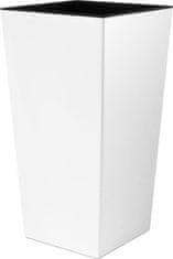 Prosperplast URBI DURS300 vysoký květináč s vložkou | Bílý