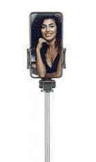 CellularLine Bluetooth selfie tyč Freedom s funkcí tripodu, černá