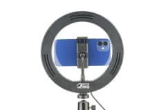 CellularLine Tripod Selfie Ring s LED osvětlením pro selfie fotky a videa, černý