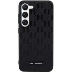 Karl Lagerfeld KLHCS23MSAKLHPK hard silikonové pouzdro Samsung Galaxy S23 PLUS 5G black Saffiano Mono Metal Logo