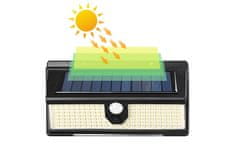 CoolCeny Solární osvětlení 190 LED se senzorem pohybu a soumraku