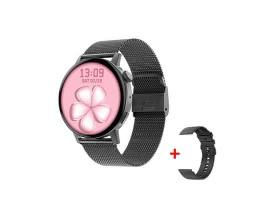 Bomba Dámské smart hodinky ES055 - NFC, GPS, sportovní funkce + řemínek navíc