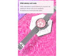 Bomba Smart hodinky ES055 - NFC, GPS, sportovní funkce + řemínek navíc Barva: Růžová ES055_METAL-GOLD_WITH-EXTRA-STRA