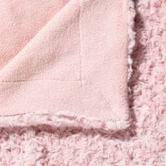 Atmosphera Přehoz přes postel BOUCLEE, 180 x 230 cm, růžový