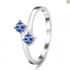 Klenoty Amber Luxusní stříbrný prsten s tanzanitem Charming Velikost: 52