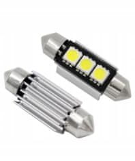 Rabel LED autožárovka 41 mm Canbus 3 smd 5050 C5W C10W C15W SV8,5 bílá