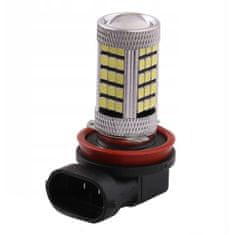 Rabel LED autožárovka H8 H11 63 smd 2835 DRL bílá s čočkou