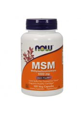 NOW Foods MSM (Methylsulfonylmethan), 1000 mg, 120 rostlinných kapslí