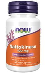 NOW Foods Nattokinase, 100 mg, 60 rostlinných kapslí