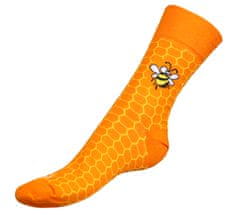 Bellatex Ponožky Včelky - 39-42 - oranžová