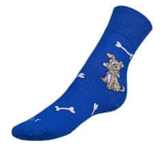 Bellatex Ponožky Pes - 43-46 - modrá