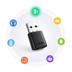 Ugreen CM390 USB bluetooth adaptér, černý