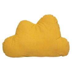 Atmosphera Dekorační polštář ve tvaru obláčku, žlutá, bavlna, 28 x 45 cm