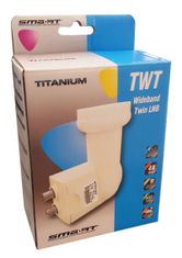 Titanium konvertor LNB SMART WIDEBAND TWT HV