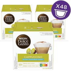 Dolce Gusto Cappuccino Skinny Unsweetened – kávové kapsle – karton 3x16 ks