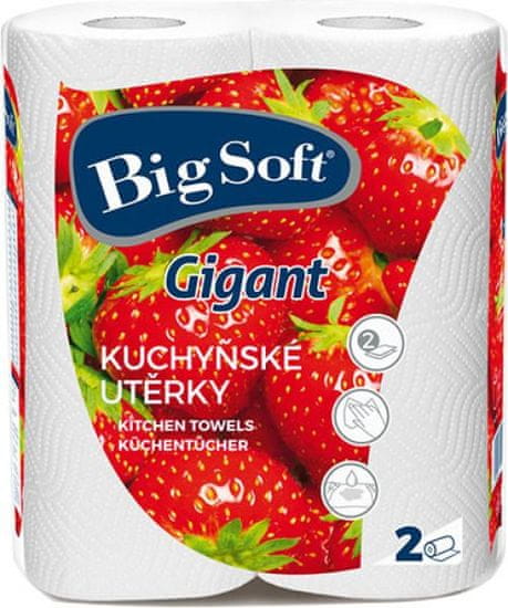 Big Soft Gigant utěrka kuchyňská 80 útržků/ 2 ks