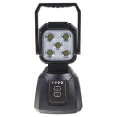 Stualarm AKU LED světlo s magnetem, bílá/oranžová, 5x3W, 200x110mm (wl-li17dual)