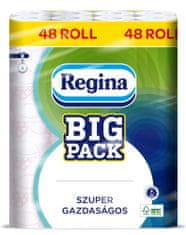 Regina Toaletní papír v konvenční roli, 2 vr., 15,4 m, 48 ks