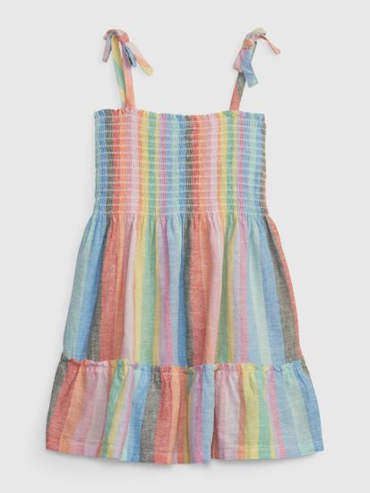 Gap Dětské pruhované šaty
