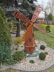 Drew-Handel Dřevěný větrný mlýn na zahradu W10/D 235cm dřevěná dekorace