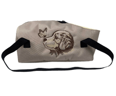 Warrior Dog Přepravní taška pro psa - Štěňátko s motýlkem, béžová