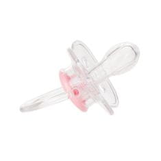 Canpol babies Dudlík silikonový symetrický 6-18m Newborn Baby ružové