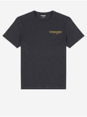 Wrangler Černé pánské tričko Wrangler S