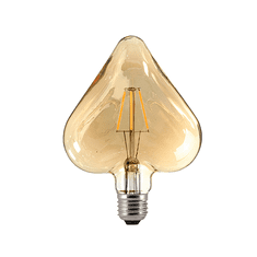 Diolamp  Retro LED Filament žárovka Amber Decor Heart 6W/230V/E27/2700K/680Lm/360°/DIM