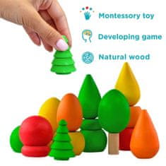 Ulanik Montessori dřevěná sada "Wonderful Forest"