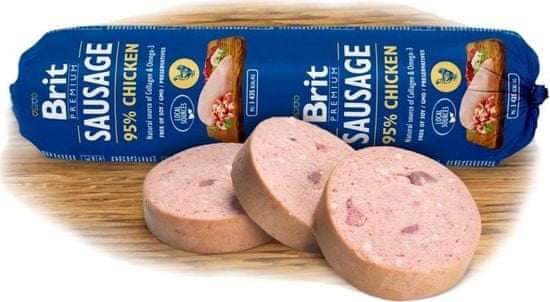 Brit sausage prémiový salám kuřecí maso a paté, 800 g