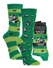 CoZy Barevné ponožky Panda - 2 páry, 42 - 47