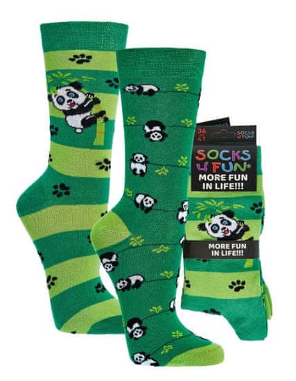 CoZy Barevné ponožky Panda - 2 páry