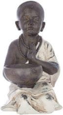 Atmosphera Soška Buddhy s miskou na svíčku či vonné tyčinky, ZEN bytová dekorace, 34 x 22 x 19 cm