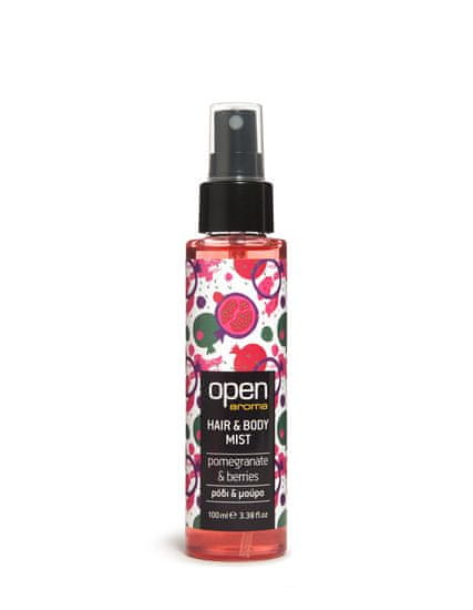 OPEN cosmetics Vlasový a tělový sprej granátové jablko & lesní plody