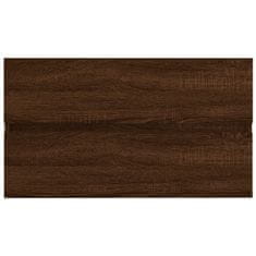 shumee 2dílný set koupelnového nábytku hnědý dub kompozitní dřevo