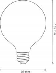 SANICO LED žárovka s vláknem 7,5 W E27 teplá