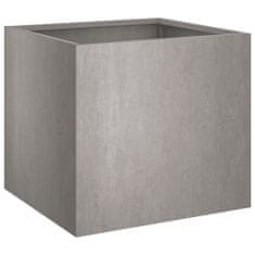 Vidaxl Truhlík šedý 32 x 30 x 29 cm povětrnostně odolná ocel