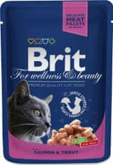 Brit Brit Premium Cat Kapsička pro kočky s lososem a pstruhem, 100 g