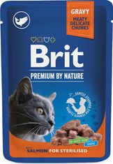Brit Brit Premium Cat Kapsička pro kastrované kočky s lososem, 100 g