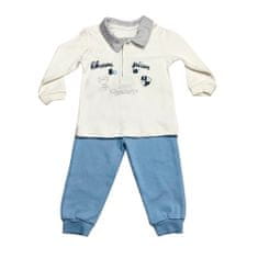 Kidaxi Set kalhoty a tričko z bavlny, světle modrá, 80 cm