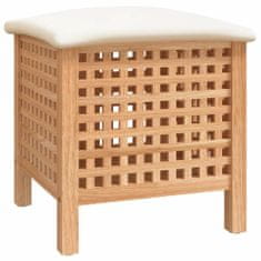 shumee Koupelnová stolička 48 x 47,5 x 52 cm masivní ořechové dřevo