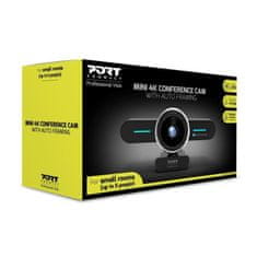 Port Designs PORT CONNECT mini konferenční kamera, 4K, autoframing, stereo, černá