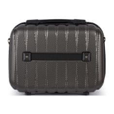 Solier Cestovní kufr 14'' 11L ABS STL902 tmavě šedý