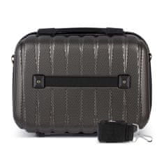 Solier Cestovní kufr 14'' 11L ABS STL902 tmavě šedý