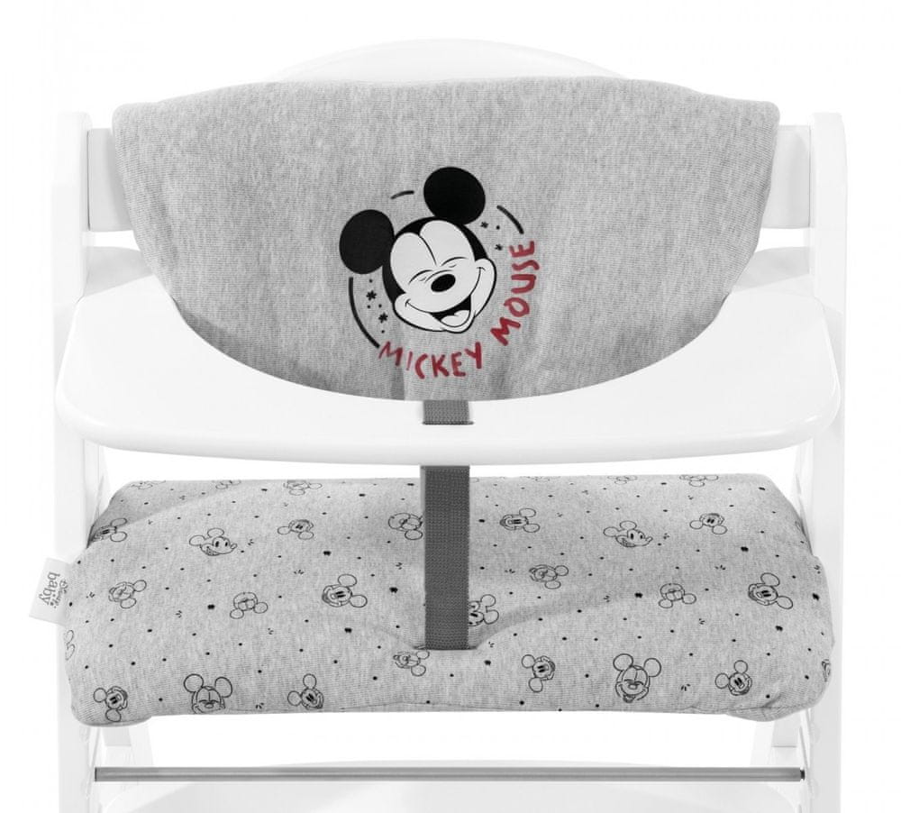 Levně Hauck Highchair Pad Deluxe Mickey Mouse Grey