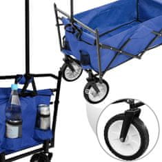 tectake Zahradní přepravní vozík skládací se stříškou vč. tašky