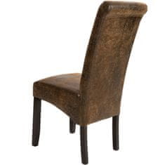 tectake Jídelní židle ergonomická, masivní dřevo
